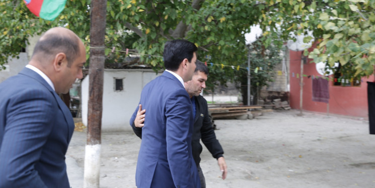 Şəhid ailələri ziyarət olunub